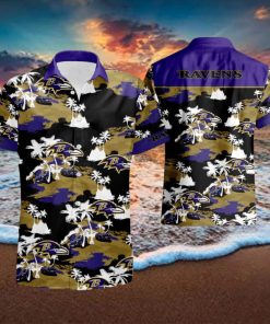 Baltimore Ravens Tommy Bahama Hawaiian Shirt And Short Set Gift Men Women