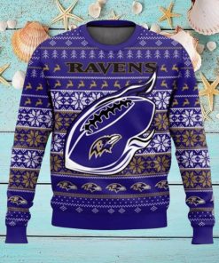 Baltimore Ravens Ugly Christmas Sweater 2023 Christmas Gift Ideas Holiday Gift