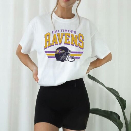 Baltimore Ravens Vintage Helmet Caricature Unisex T Shirt – Purple Pride in Style!