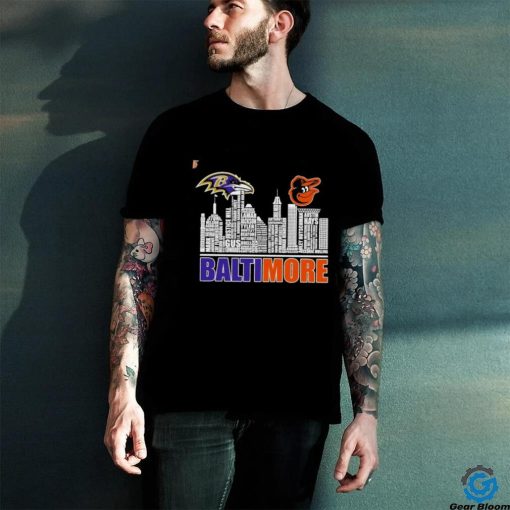 Baltimore Ravens Vs Baltimore Orioles Players List Name Baltimore City Shirt