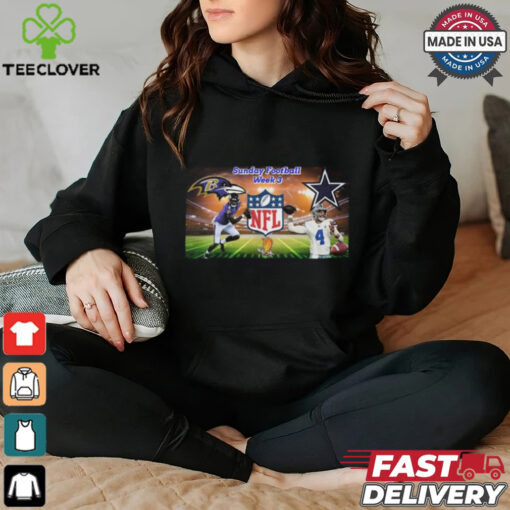 Baltimore Ravens Vs Dallas Cowboys NFL Week 3 Shirt