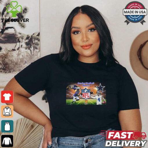 Baltimore Ravens Vs Dallas Cowboys NFL Week 3 Shirt