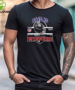 Baltimore Ravens Winners Champions 2023 Super Wild Card NFL Divisional Helmet Logo Shirt