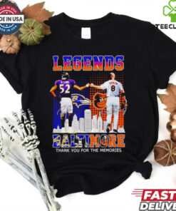 Baltimore Ravens and Baltimore Orioles legends Lewis and Ripken shirt