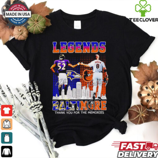 Baltimore Ravens and Baltimore Orioles legends Lewis and Ripken shirt