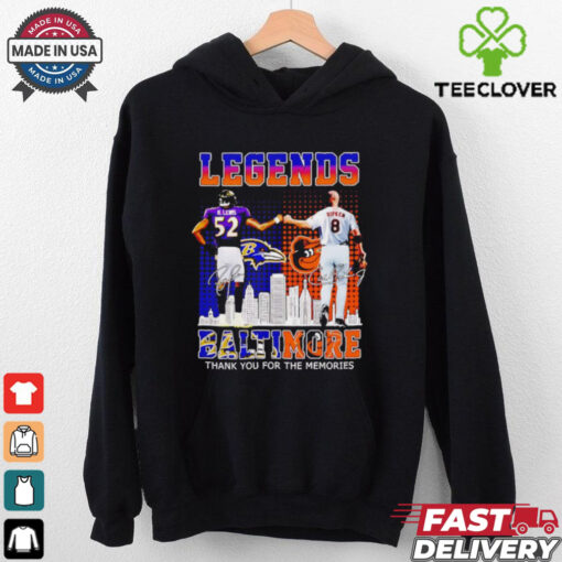 Baltimore Ravens and Baltimore Orioles legends Lewis and Ripken shirt