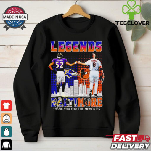 Baltimore Ravens and Baltimore Orioles legends Lewis and Ripken shirt
