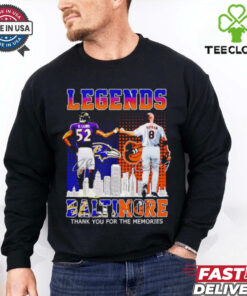 Baltimore Ravens and Baltimore Orioles legends Lewis and Ripken shirt