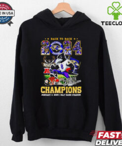 Baltimore Ravens back to back 2024 AFC North Division champions mascot shirt