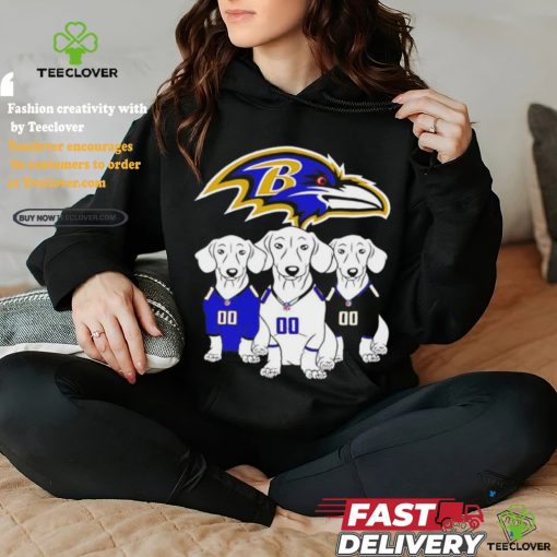 Baltimore Ravens dachshund dogs hoodie, sweater, longsleeve, shirt v-neck, t-shirt