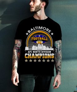 Baltimore Ravens football 2023 AFC North Division Champions skyline shirt