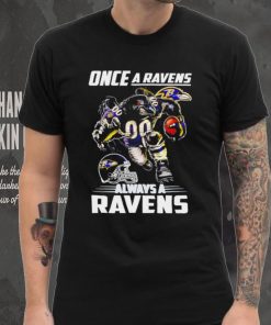 Baltimore Ravens football once a Ravens always a Ravens helmet mascot hoodie, sweater, longsleeve, shirt v-neck, t-shirt