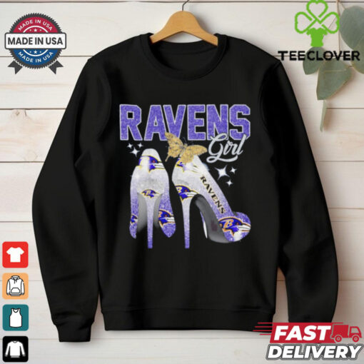 Baltimore Ravens girl high heels hoodie, sweater, longsleeve, shirt v-neck, t-shirt