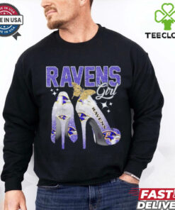 Baltimore Ravens girl high heels hoodie, sweater, longsleeve, shirt v-neck, t-shirt