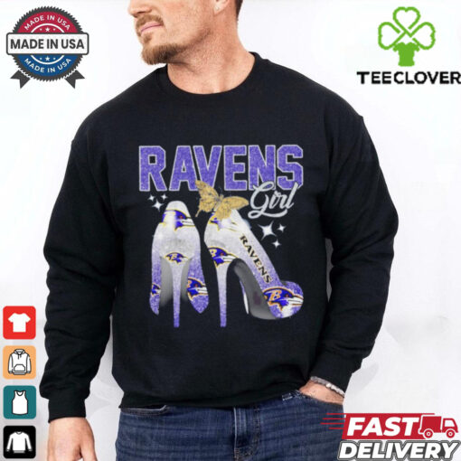 Baltimore Ravens girl high heels hoodie, sweater, longsleeve, shirt v-neck, t-shirt