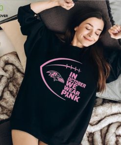 Baltimore Ravens in October we wear pink Breast Cancer Awareness hoodie, sweater, longsleeve, shirt v-neck, t-shirt