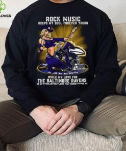 Baltimore Ravens rock music keep my soul forever young hoodie, sweater, longsleeve, shirt v-neck, t-shirt