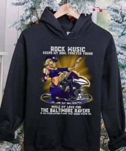 Baltimore Ravens rock music keep my soul forever young hoodie, sweater, longsleeve, shirt v-neck, t-shirt