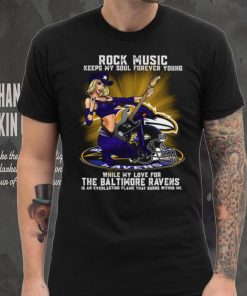 Baltimore Ravens rock music keep my soul forever young hoodie, sweater, longsleeve, shirt v-neck, t-shirt