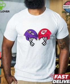 Baltimore Ravens vs Kansas City Chiefs helmet smashing shirt