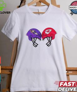 Baltimore Ravens vs Kansas City Chiefs helmet smashing shirt
