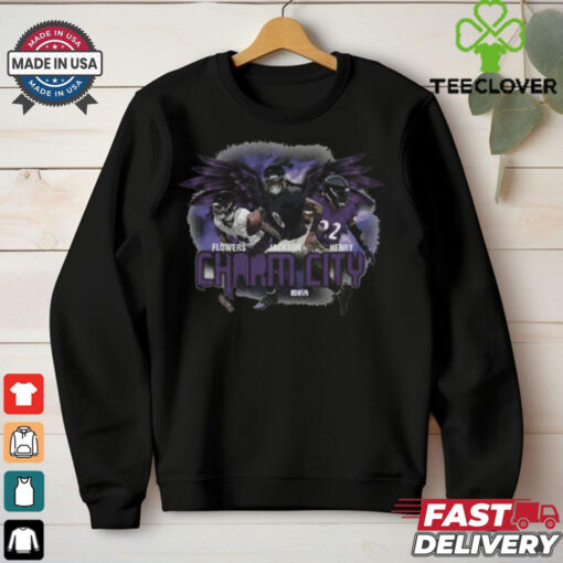 Baltimore football charm city trio shirt