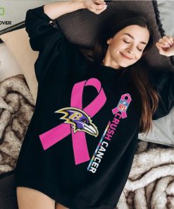 Baltimore ravens crush cancer NFL collections shirt