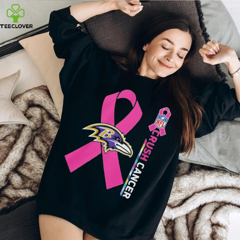 NFL Crush Cancer Baltimore Ravens Shirt, hoodie, sweater, long sleeve and  tank top