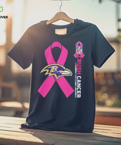 Baltimore ravens crush cancer NFL collections shirt 2 Baltimore ravens crush cancer NFL collections shirt