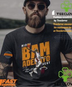 Bam Adebayo Miami Heat Slant Shirt 3 Bam Adebayo Miami Heat Slant Shirt