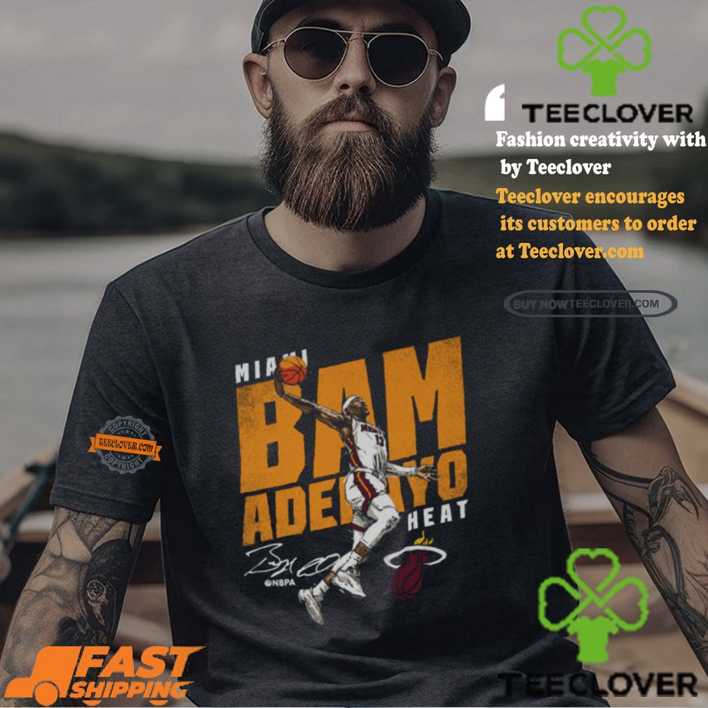 Bam Adebayo Miami Heat Slant Shirt Bam Adebayo Miami Heat Slant Shirt