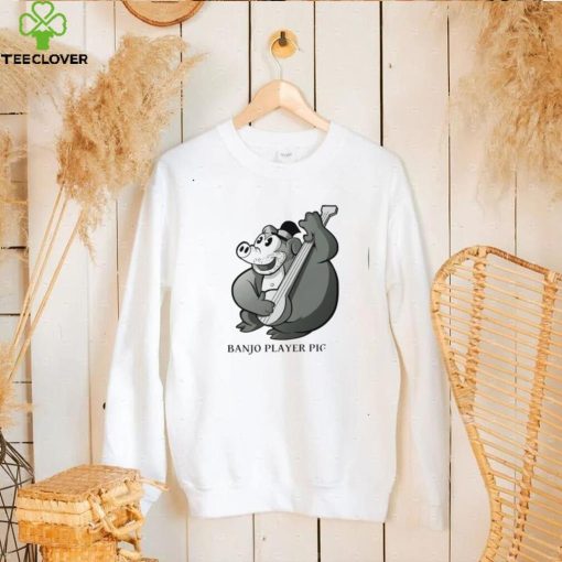 Banjo Player Pig cartoon hoodie, sweater, longsleeve, shirt v-neck, t-shirt
