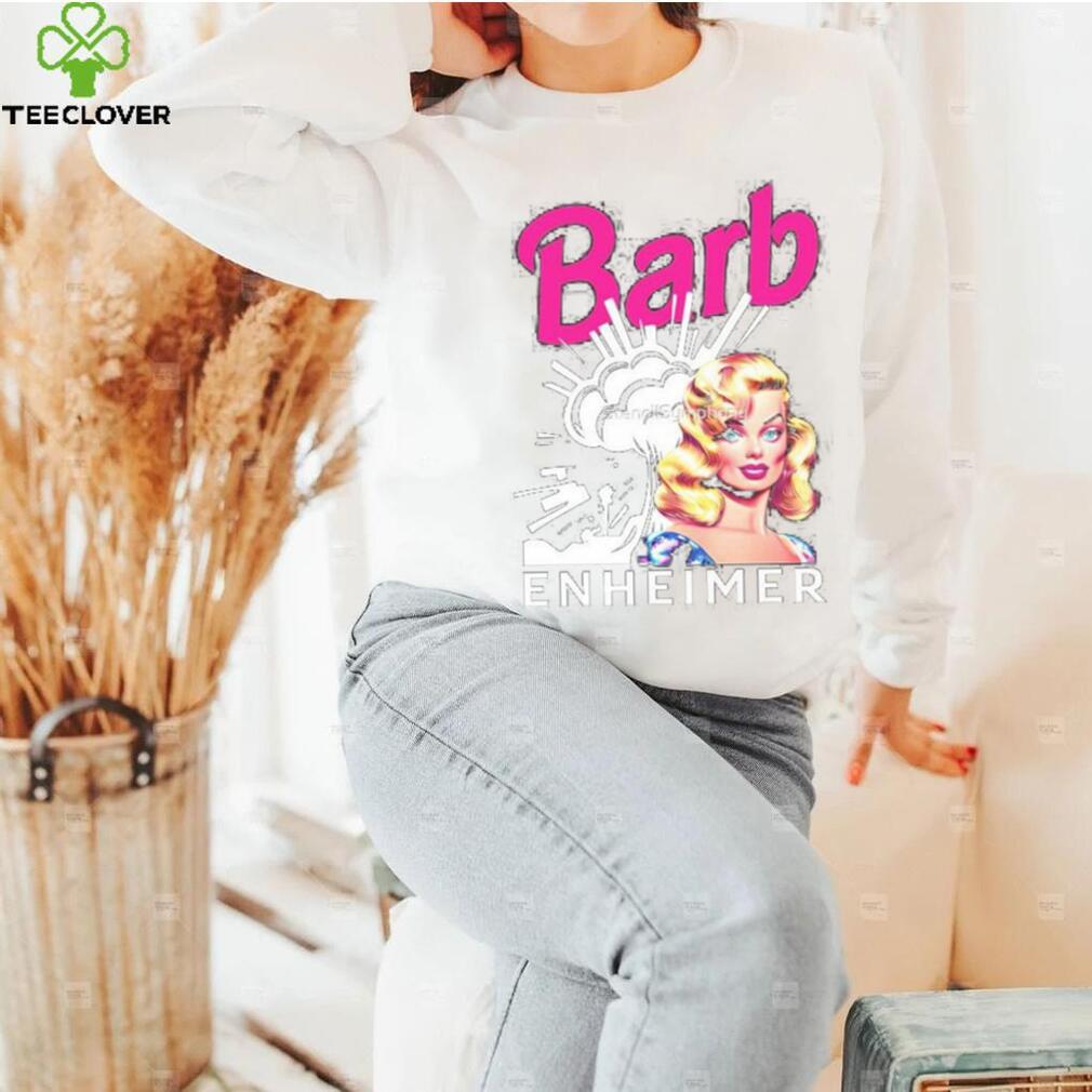 Barbenheimer Barbie Oppenheimer 2023 Pink And White Shirt Barbenheimer Barbie Oppenheimer 2023 Pink And White Shirt