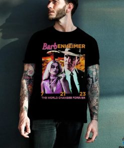 Barbenheimer The World Changes Forever 7 21 23 T Shirt