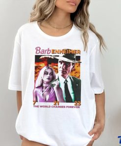 Barbenheimer The World Changes Forever shirt