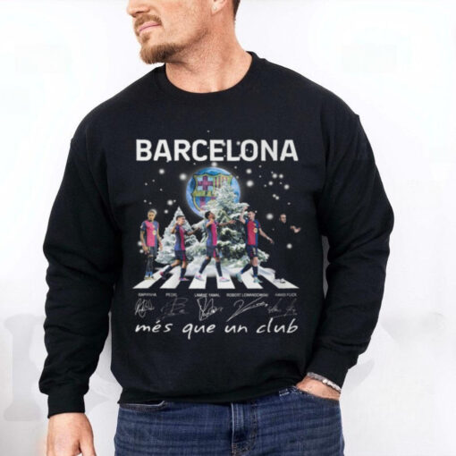 Barcelona FC 2024 Christmas Mes Que Un Club T Shirt