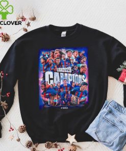 Barcelona FC LLiga 2023 Campions poster hoodie, sweater, longsleeve, shirt v-neck, t-shirt