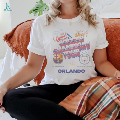 Barcelona X Manchester City Match up Orlando July 30, 2024 T hoodie, sweater, longsleeve, shirt v-neck, t-shirt