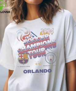 Barcelona X Manchester City Match up Orlando July 30, 2024 T hoodie, sweater, longsleeve, shirt v-neck, t-shirt