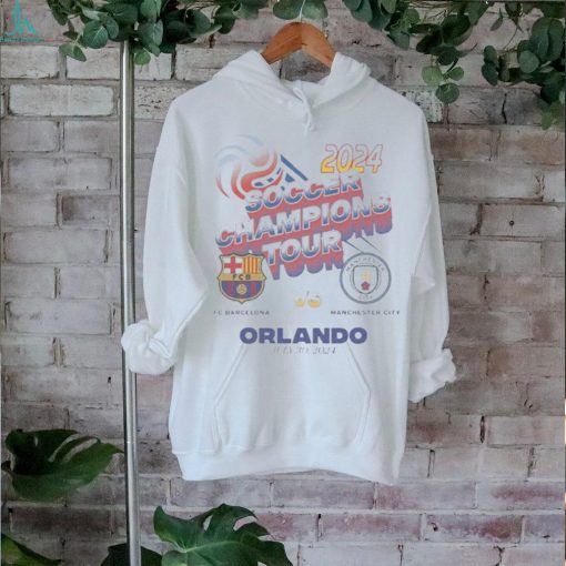 Barcelona X Manchester City Match up Orlando July 30, 2024 T hoodie, sweater, longsleeve, shirt v-neck, t-shirt