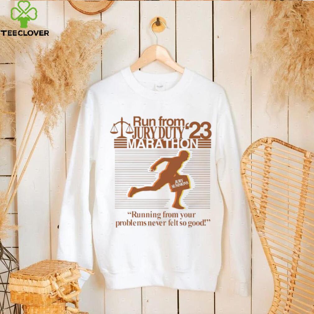 Barelylegal Run From Jury Duty 23 Marathon Running From Your Problems Never Felt So Good Shirt Barelylegal Run From Jury Duty 23 Marathon Running From Your Problems Never Felt So Good Shirt