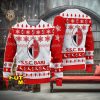 Fun Cocks Merry Christmas Printed Casual Crew Neck Ugly Sweater
