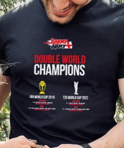 Barmy Army Double World Champions ODI World Cup 2019 And T20 World Cup 2022 Shirt