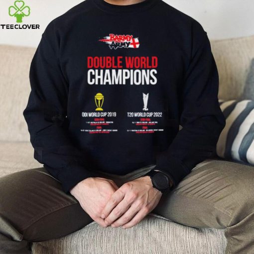 Barmy Army Double World Champions ODI World Cup 2019 And T20 World Cup 2022 Shirt