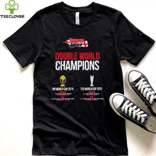 Barmy Army Double World Champions ODI World Cup 2019 And T20 World Cup 2022 Shirt