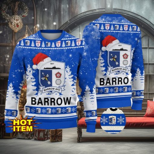 Barrow AFC EFL English Football League Champions Ugly Christmas Sweater Christmas Gift
