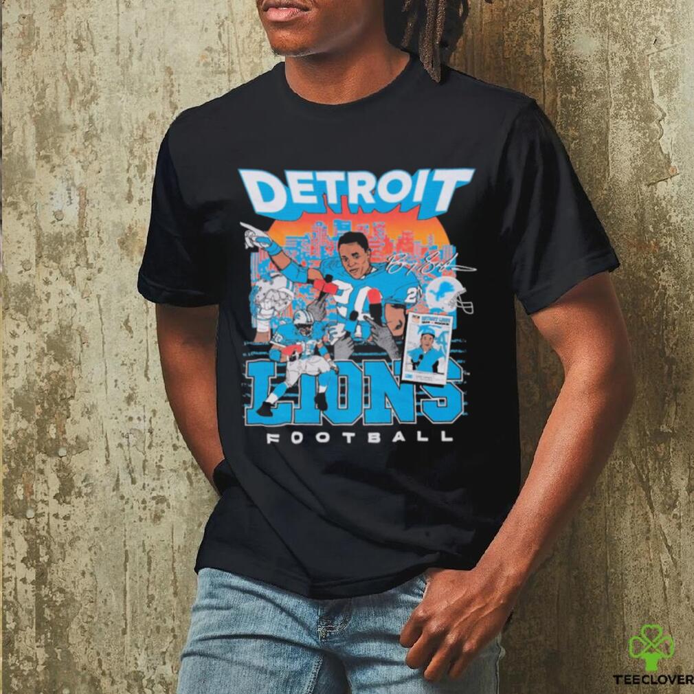 Barry Sanders Detroit Lions football vintage shirt - Dalatshirt