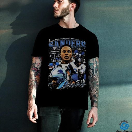 Barry Sanders Vintage 90s Graphic Style T Shirt