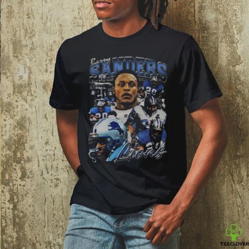 Barry Sanders Vintage 90s Graphic Style T Shirt