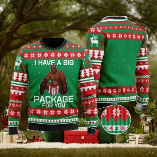 Barry Wood Christmas Sweater Big Black Guy I Have A Package For You Wool Ugly Sweatshirt